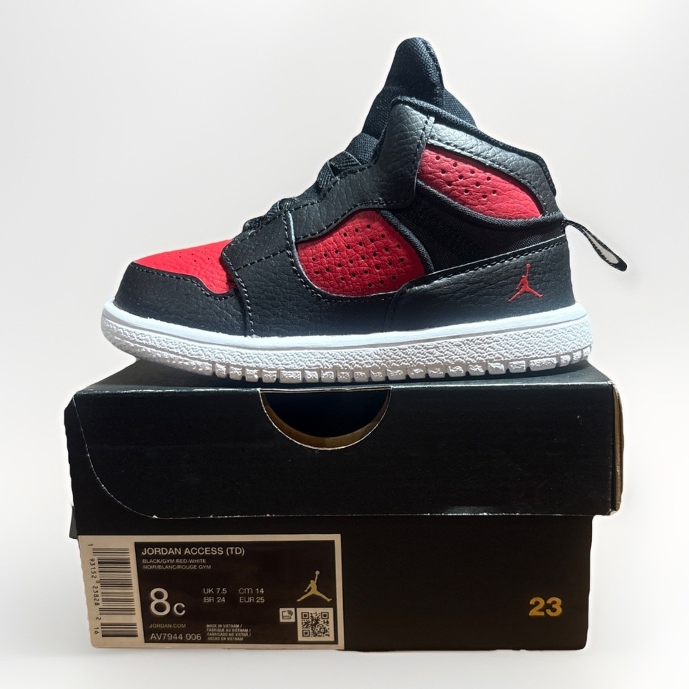 Nike Air Jordan Toddler 8c Black/Red/White
